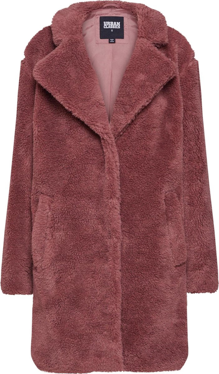 Urban Classics tussenmantel sherpa coat Rosé-s