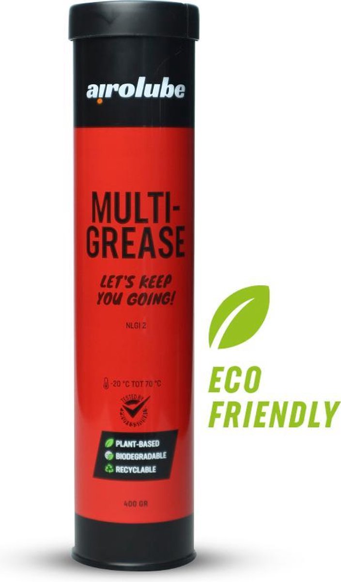 Airolube Multigrease 400gr - Plantaardige multi purpose vet - Biologisch afbreekbaar - Geschikt voor Landbouw