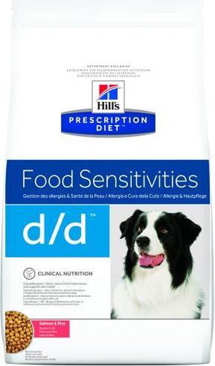 Hill's canine d/d zalm&rijst hondenvoer 12 kg