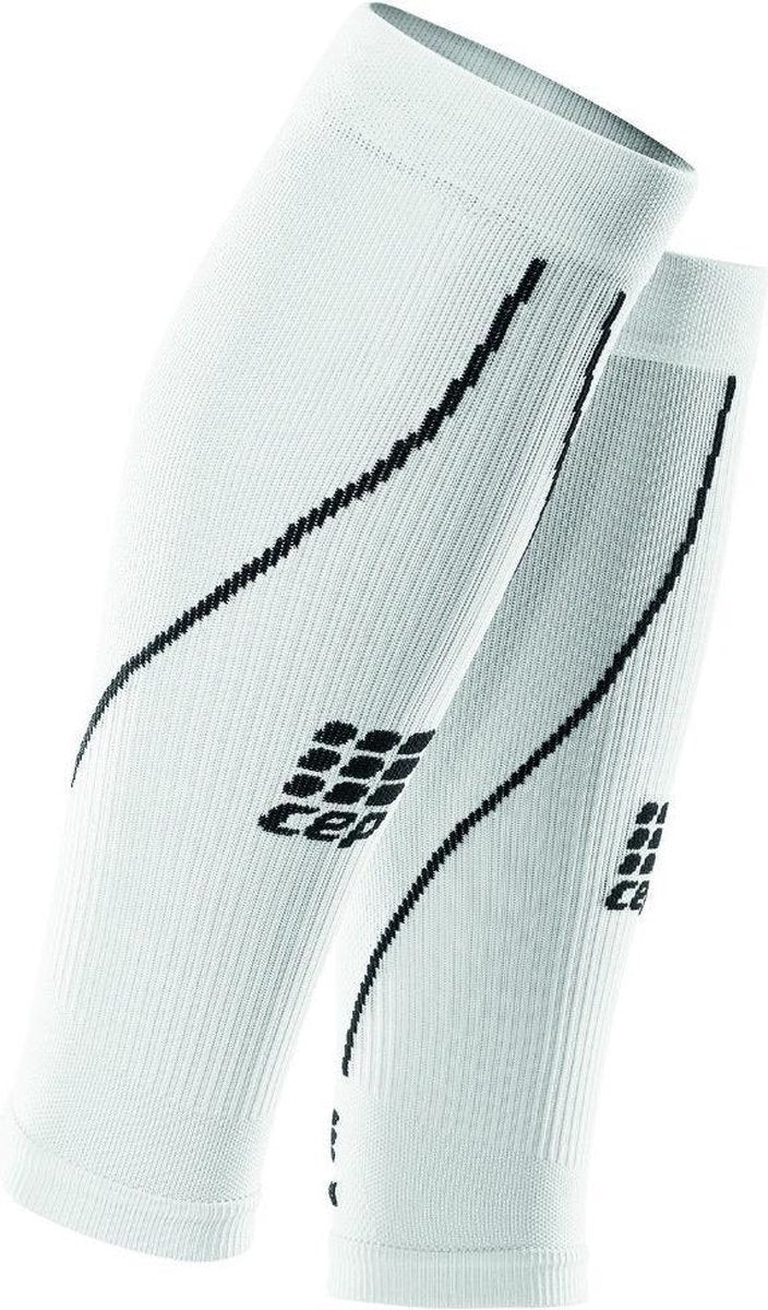 CEP CEP Calf Sleeves 2.0 Hardloopsokken - Maat 1 maat - Unisex - wit/zwart 45-50cm