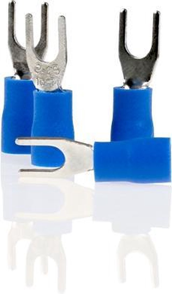 Alca Kabelschoentjes - Blauw - Vlaksteker vork 4