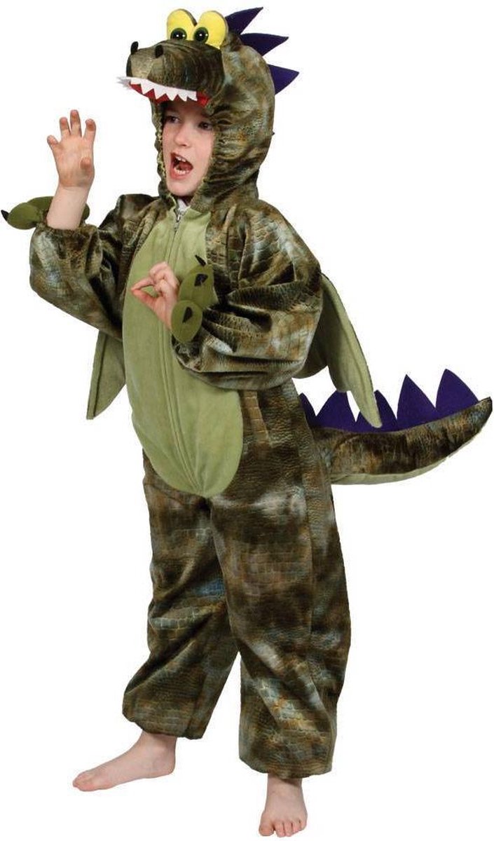 E-Carnavalskleding.nl: 116-128cm - e-Carnavalskleding.nl Groen dinosaurus pak