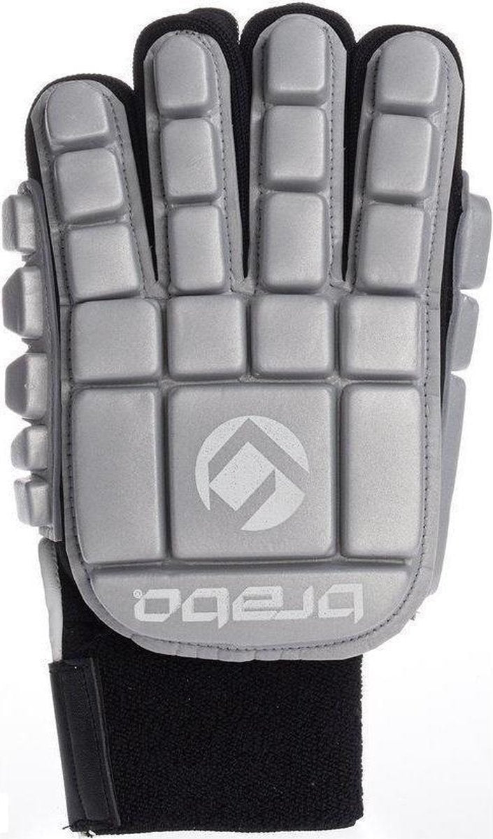 Brabo BP1064 Foam Glove F3 Indoor Sr. - Zaalhockeyhandschoen - Links - Maat S - Zilver