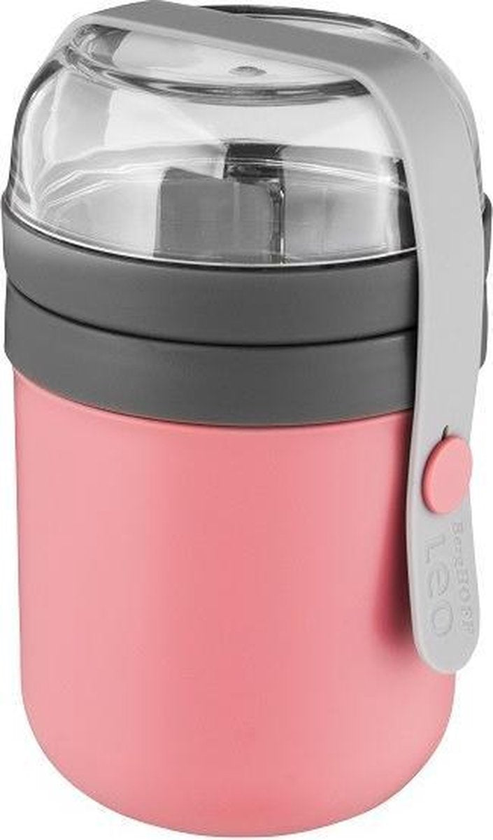 Set van 2 - Lunchcontainer duo - Roze - BergHOFF | Leo