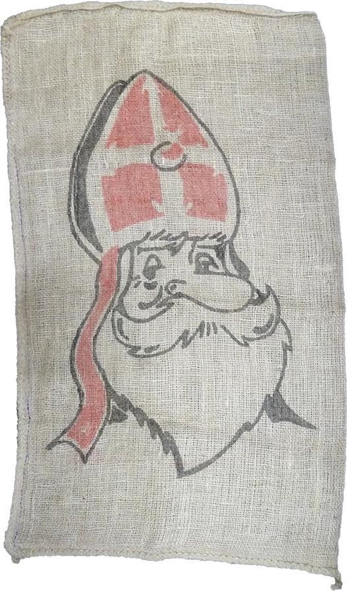 Sinterklaaszak jute 80x50cm met opdruk