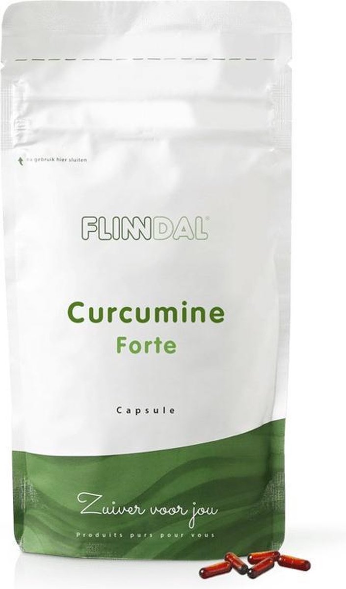 Curcumine Forte (Voor soepele gewrichten en sterke botten) - 90 capsules - Flinndal - Helpt de longen en bovenste luchtwegen gezond te houden*