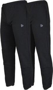 2-Pack Donnay Joggingbroek met elastiek - Sportbroek - Heren - Maat M - Zwart