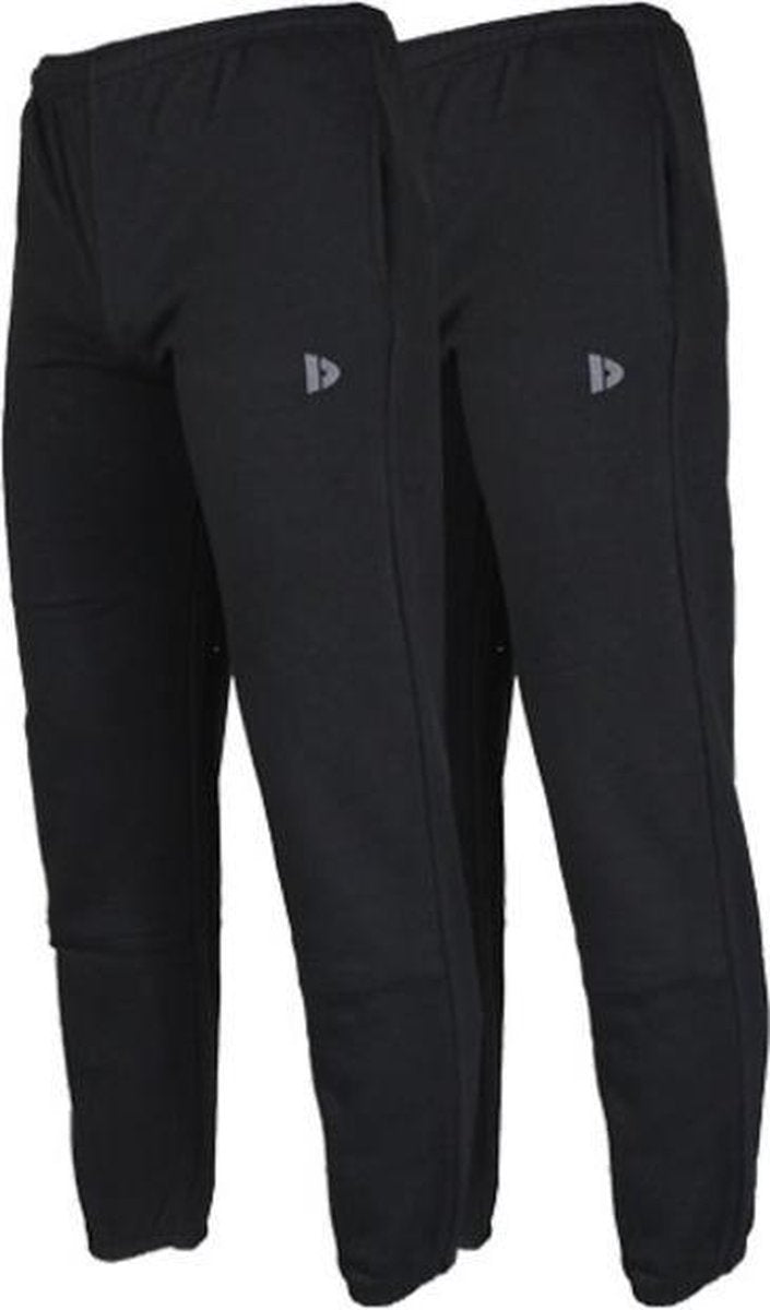 2-Pack Donnay Joggingbroek met elastiek - Sportbroek - Heren - Maat M - Zwart