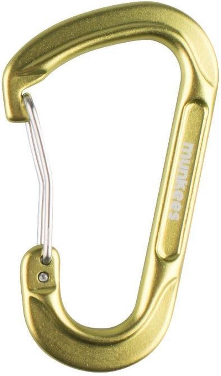 Munkees Karabijnhaak D-shape Draadsluiting 6 X 60 Mm Goud