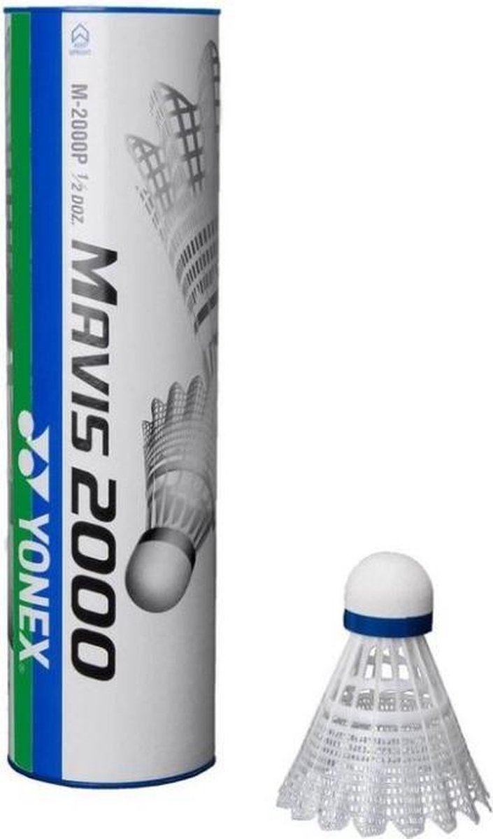 Yonex Mavis 2000 - Badmintonshuttles - Wit