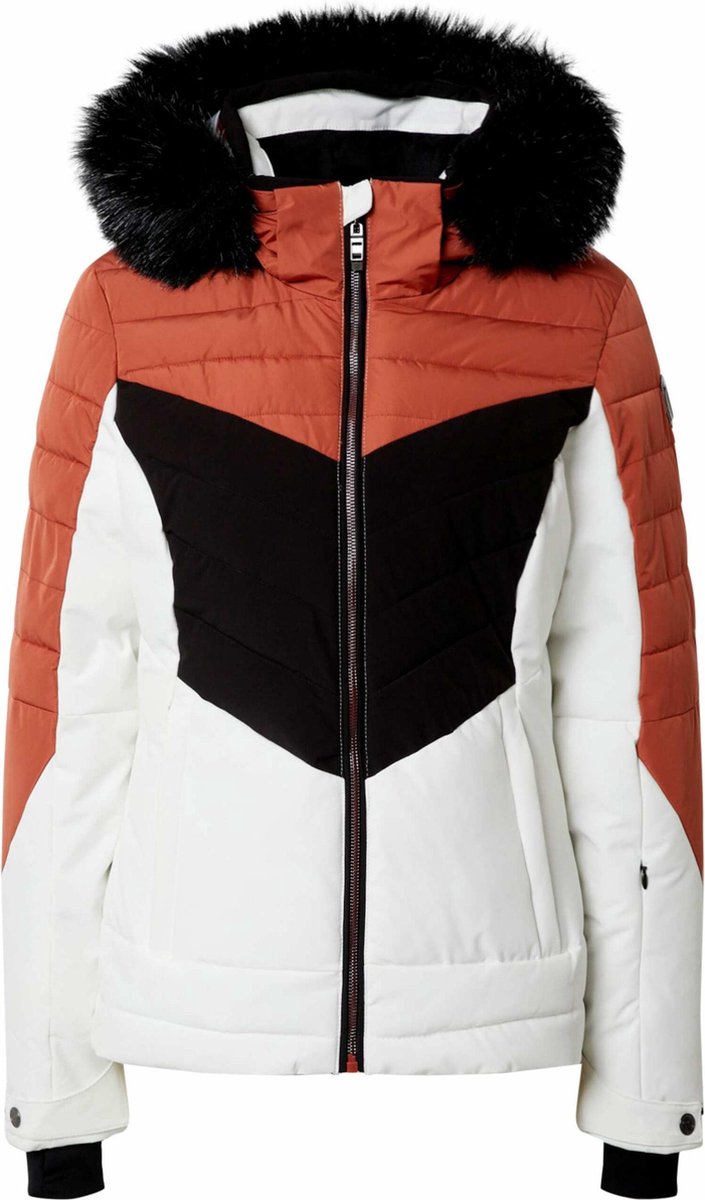 Killtec dames ski jas Atka wit/roest - maat 44