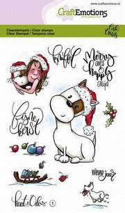 CraftEmotions clearstamps A6 - Kaat en Odey 1 (NL) Carla Creaties