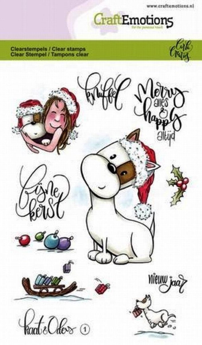 CraftEmotions clearstamps A6 - Kaat en Odey 1 (NL) Carla Creaties