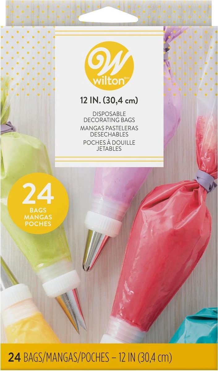 Wilton - Wegwerp Spuitzakken - Dispenser - 30cm - pk/24