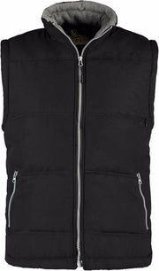 Basic bodywarmer zwart voor heren - winddichte mouwloze sport vesten S (36/48)
