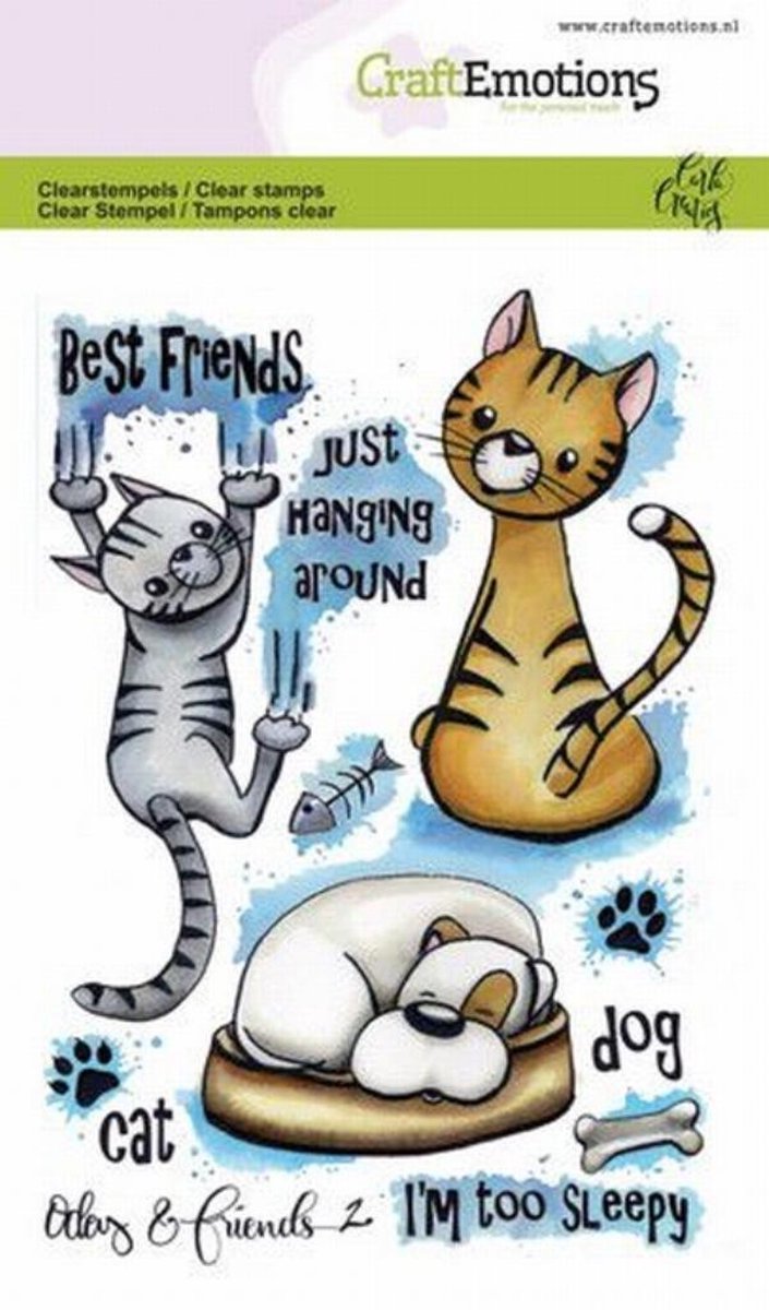 CraftEmotions clearstamps A6 - Odey & Friends 2 Carla Creaties