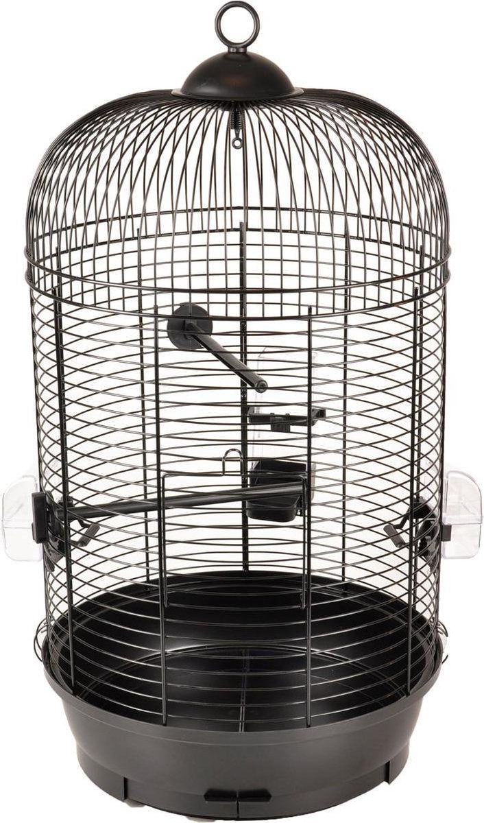 Vogelkooi Sanna 2 Zwart - Zwart - 34 x 34 x 67 cm