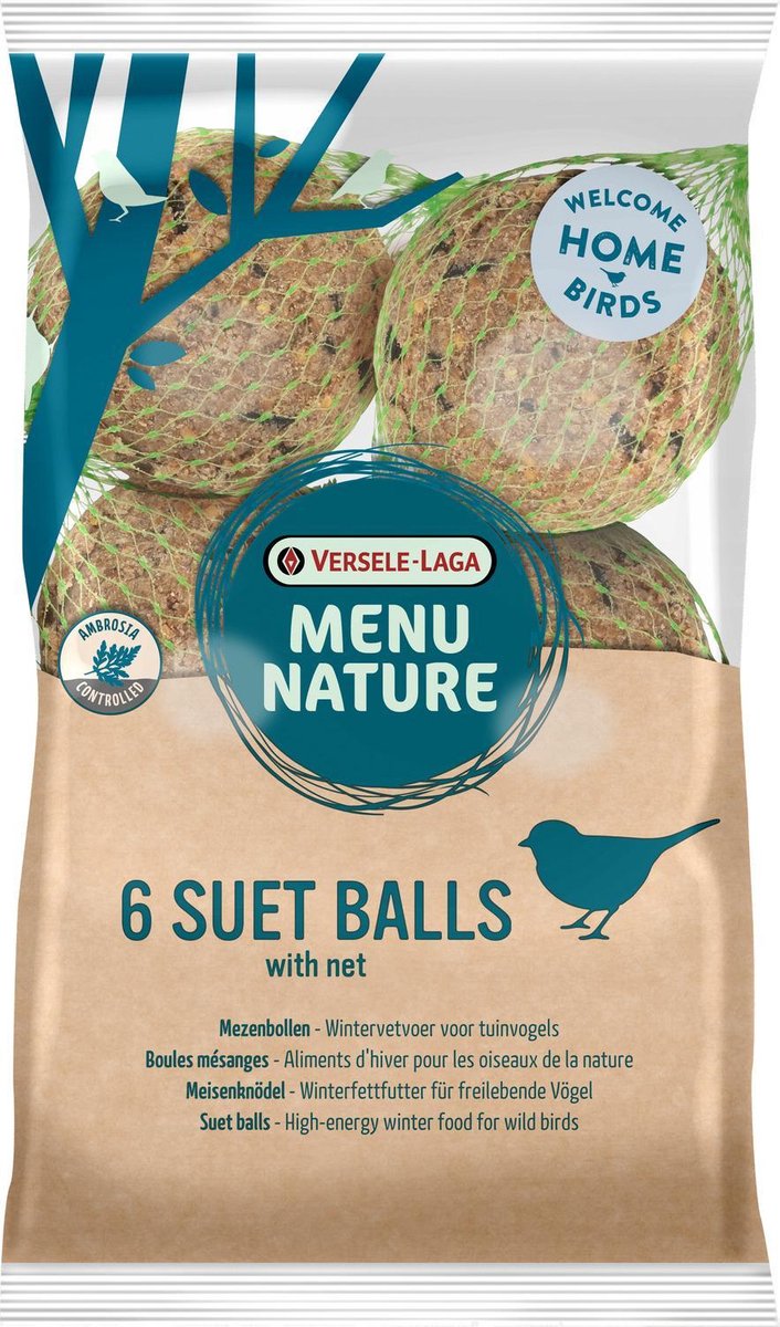 Versele-Laga Menu Nature Mezenbollen 6 Stuks - Voer - 540 g
