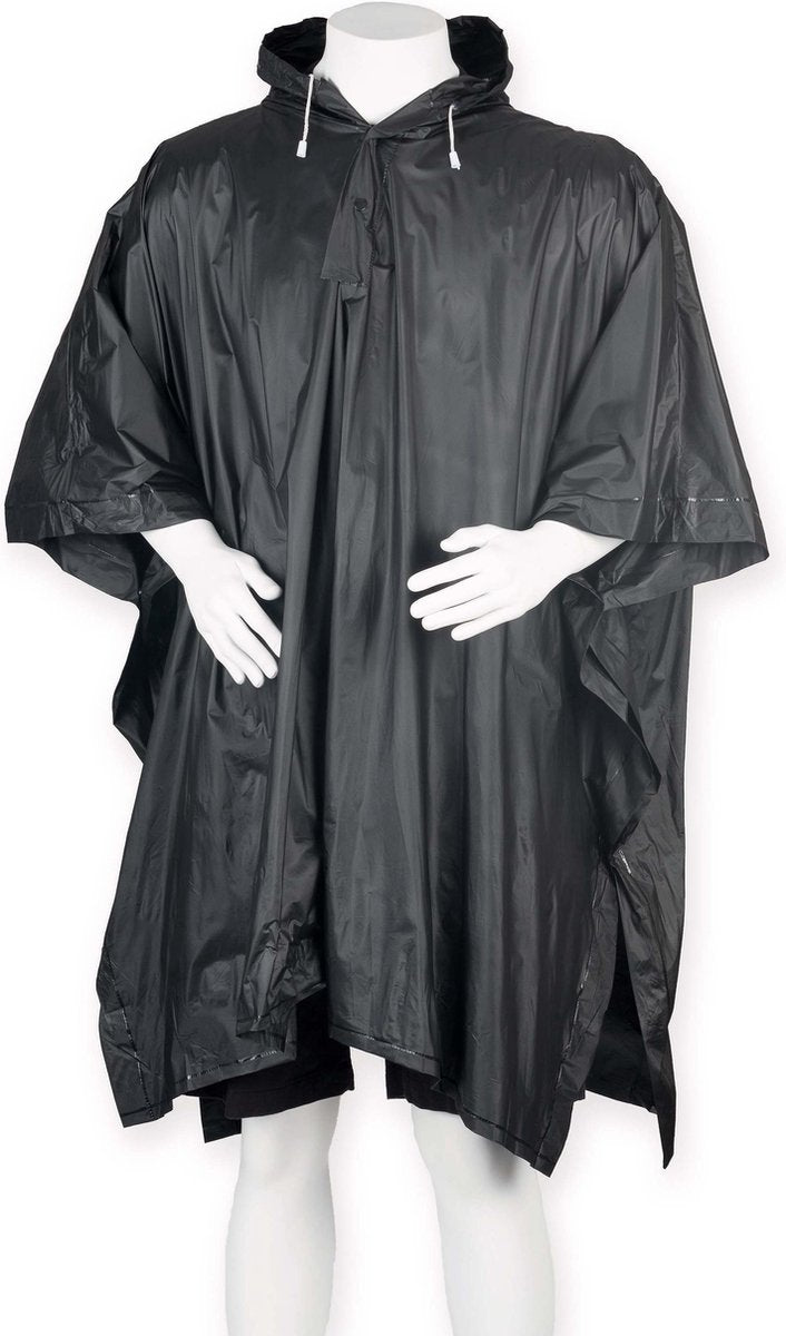 Regencape Poncho voor volwassenen kleur Zwart / in 8 verschillende kleuren