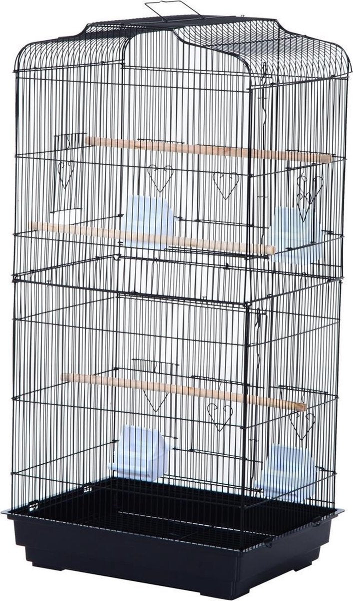 Vogelkooi - Vogels - Zwart - Parkietenkooi - Papegaaienkooi - 47