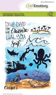 CraftEmotions clearstamps A6 - Ocean 6 Carla Creaties