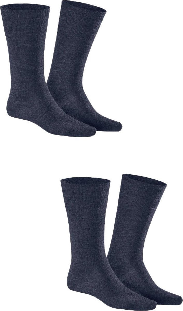 Kunert Comfort Wool Heren Sokken 2-pack - Navy - Maat 39-42