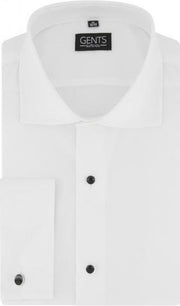 GENTS | Smoking Overhemd Heren Volwassenenerhemd Heren Volwassenen structuur studs 0054 Maat XXL 45/46