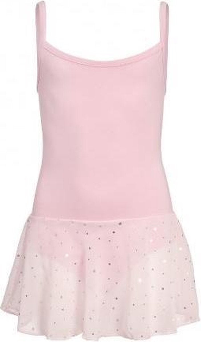 Papillon Balletpakje Spaghettiband Met Glitter Roze Maat 140