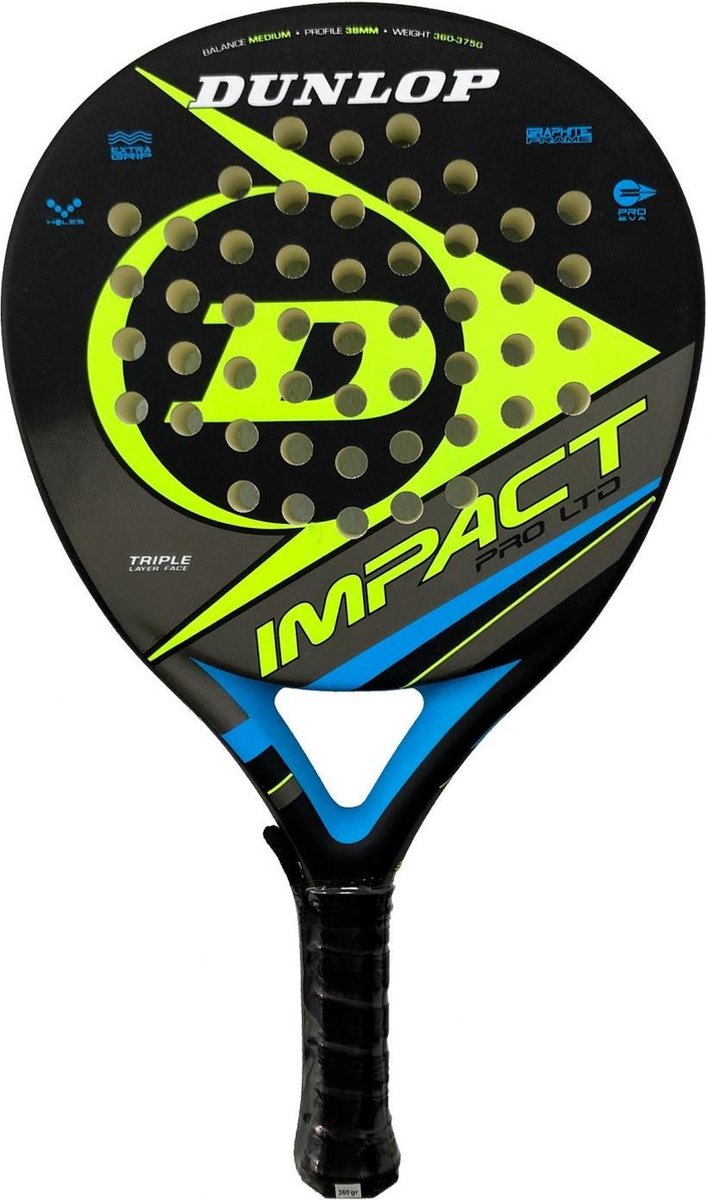 Dunlop Impact Pro LTD Padel Racket Yellow