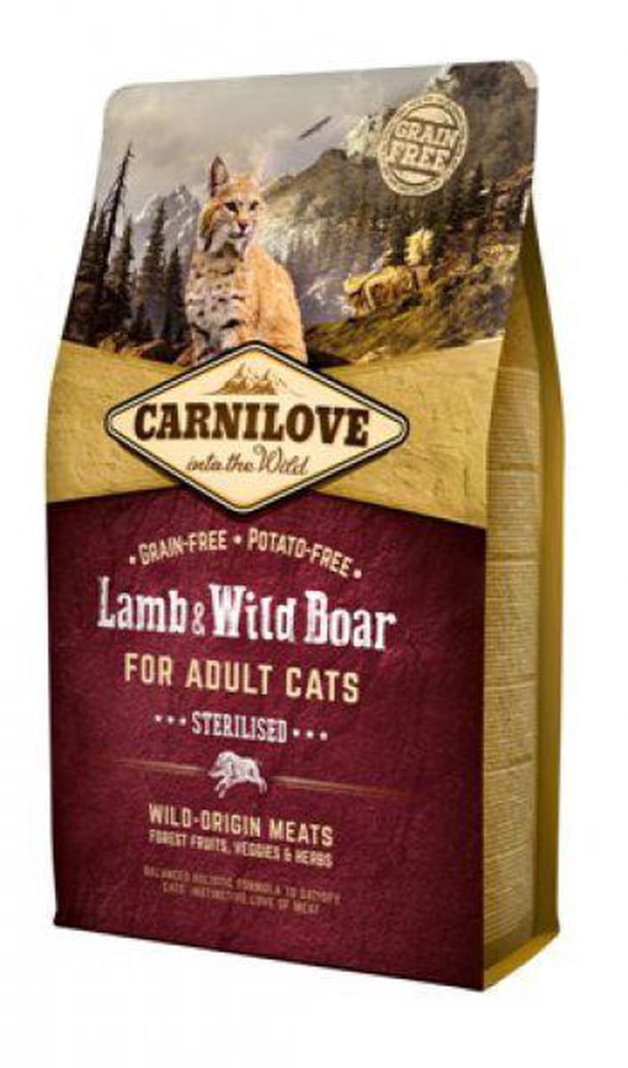 Carnilove Lam & Wild Zwijn Sterilised 2kg