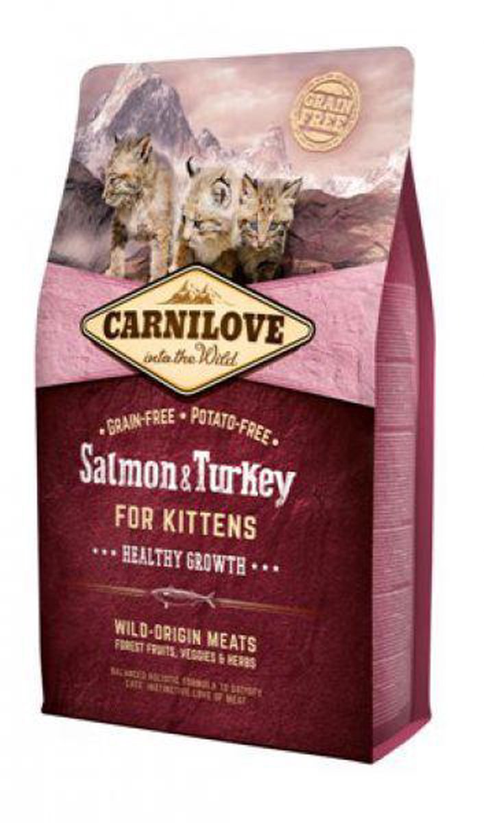 Carnilove Zalm & Kalkoen Kittens 2kg