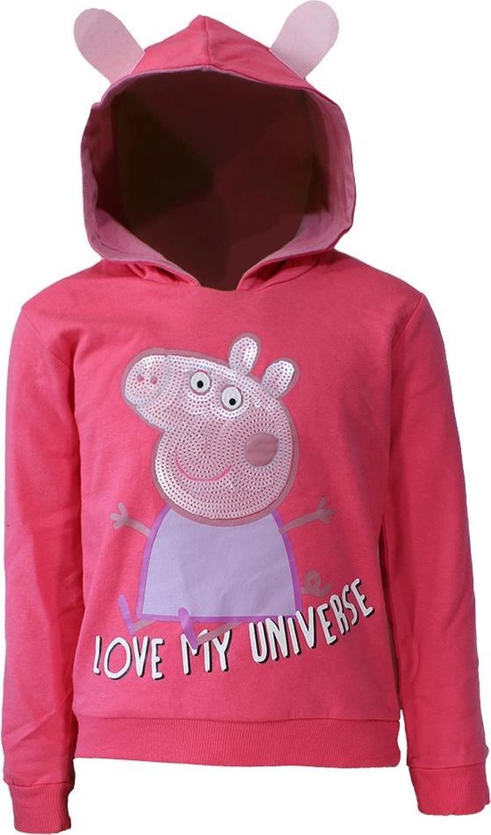 Nickelodeon Peppa Pig Polar Kids Sweatshirt Trui met Oren Roze