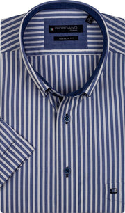 Giordano 106107 Casual overhemd met korte mouwen - Maat M - Heren