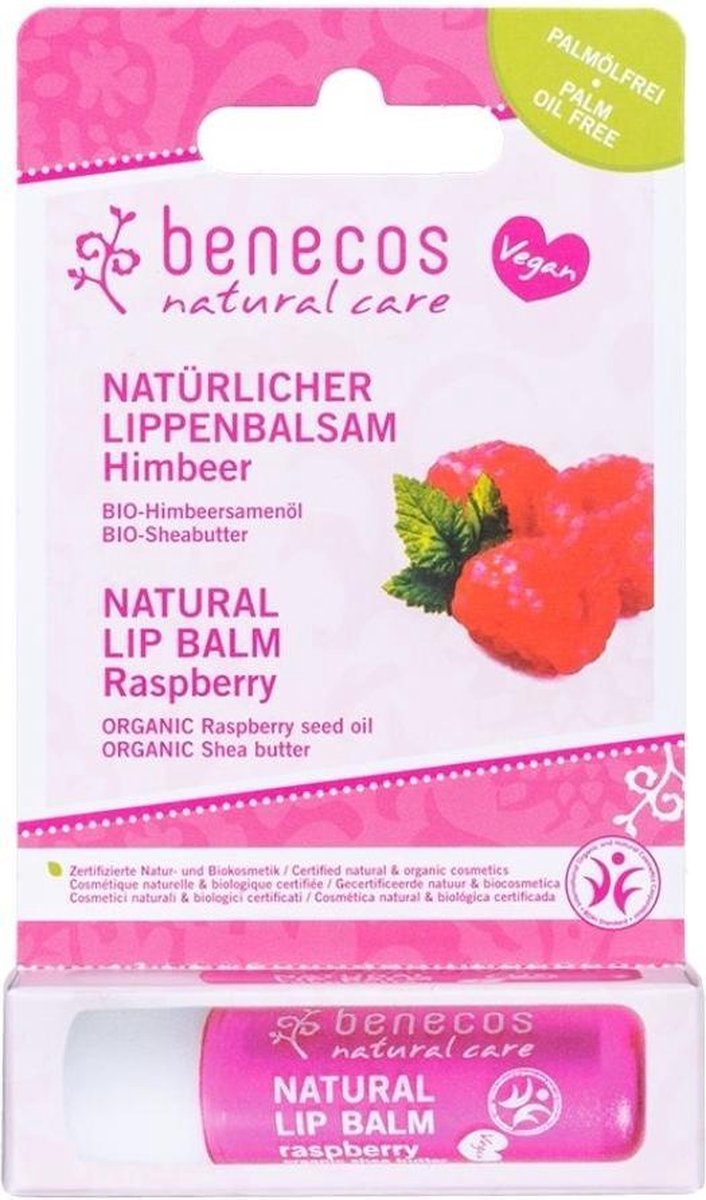 Benecos Natural Vegan Lippenbalsem – Framboos