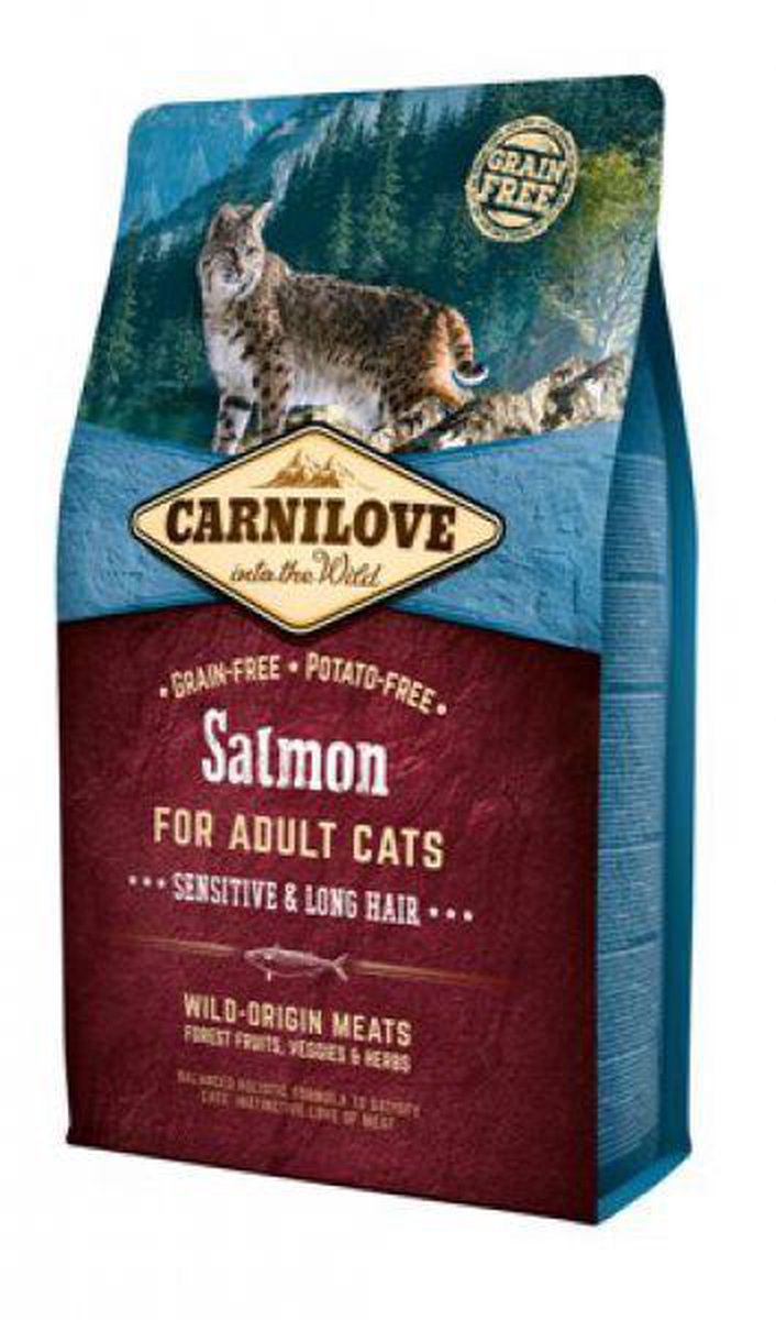 Carnilove Zalm Sensitive & Long Hair 2kg
