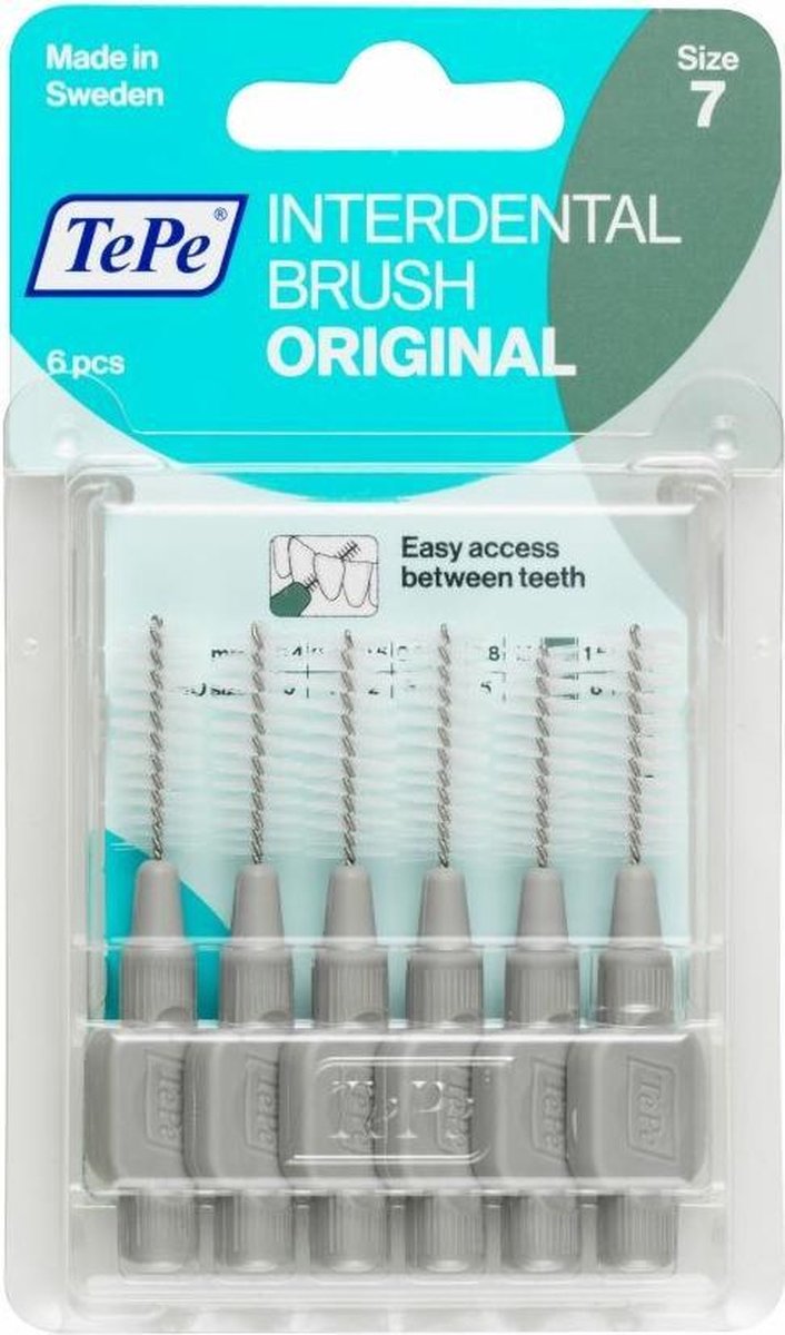 Tepe Original Ragers - Interdentale Borstels 1.3mm Grijs Voordeelverpakking