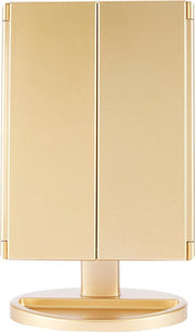 Spiegel met LED verlichting - Make-upspiegel - Champagne goud
