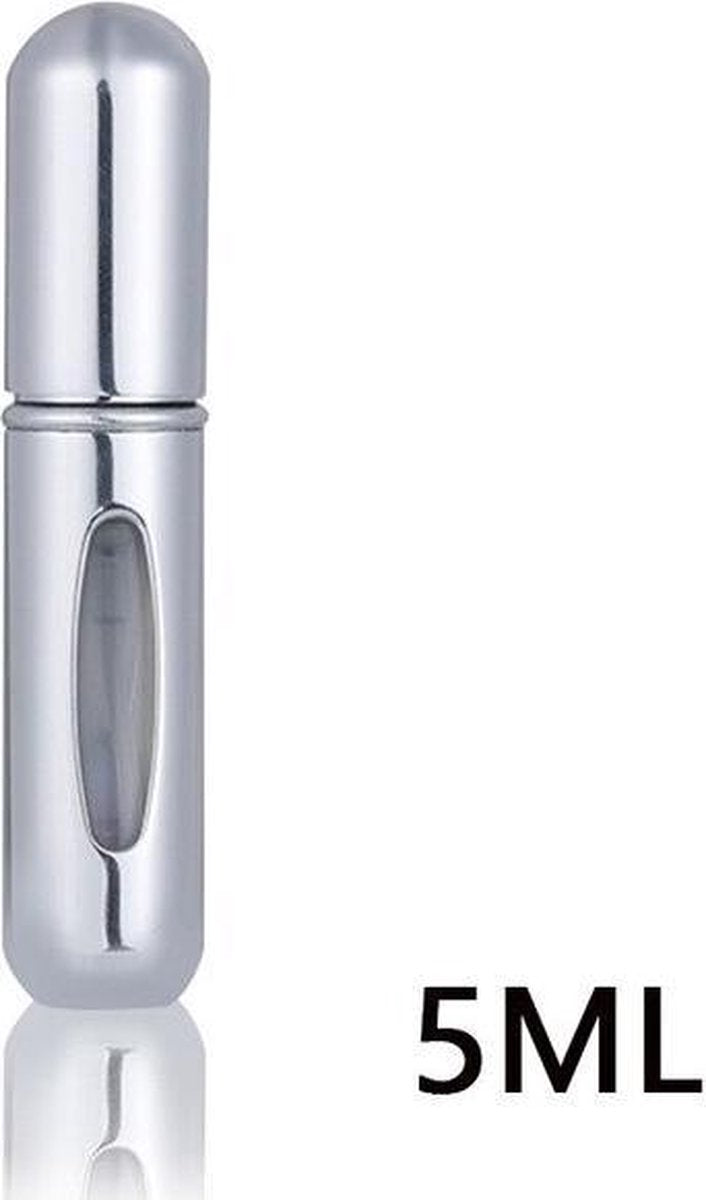 Parfumverstuiver - Navulbaar - To Go Parfum - Meeneem Parfum Flesje - Hervulbaar - 5ML - Zilver
