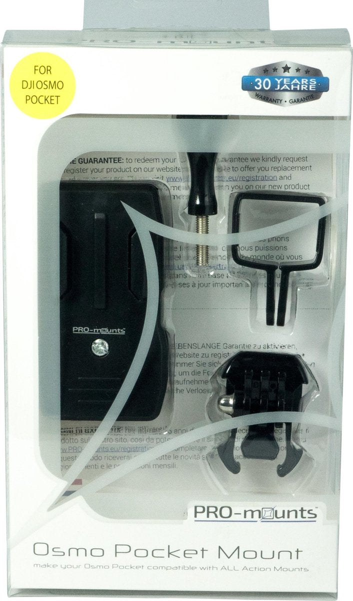 PRO-mounts 360 Clamp + DJI Osmo Pocket Mount