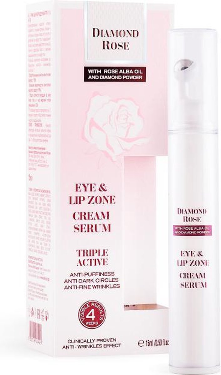 Witte roos Alba oog en lip zone creme serum 15 ml Biofresh Diamond Rose