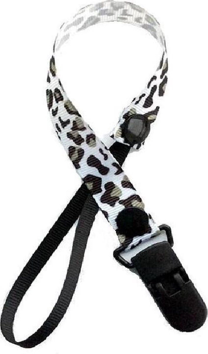 Speenketting dierenprint - Tijger zwart wit