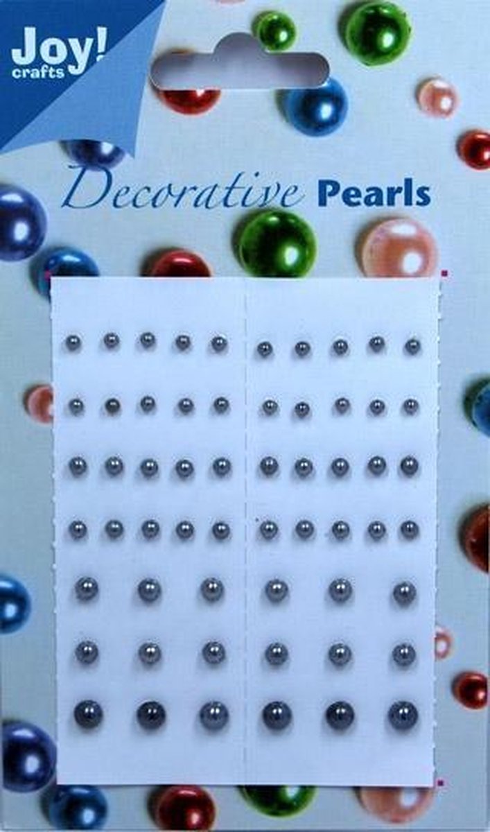 Joy!Crafts plakparels donkergrijs metallic
