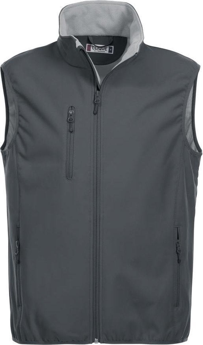 Clique Basic Softshell Hr Bodywarmer Antraciet maat XL