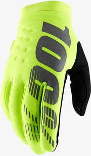 100% Glove MTB BRISKER Youth - Fluo Geel - S