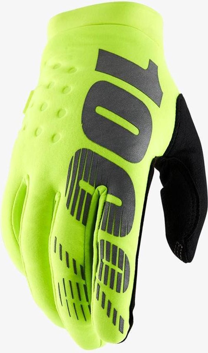 100% Glove MTB BRISKER Youth - Fluo Geel - S