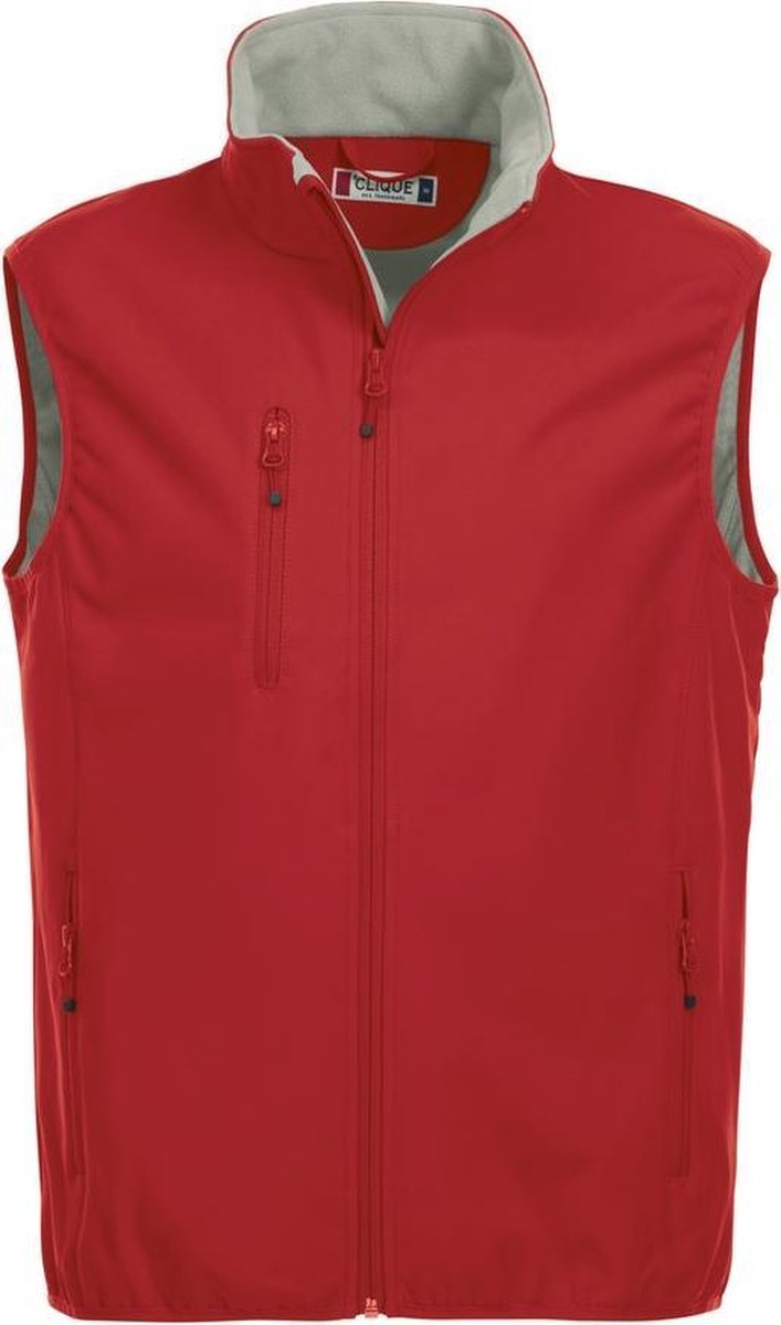 Clique Basic Softshell Hr Bodywarmer Red maat M