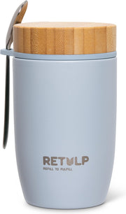 Retulp Big Mug - Thermos - Lunchbox - 500 ml - RVS - Premium Grey