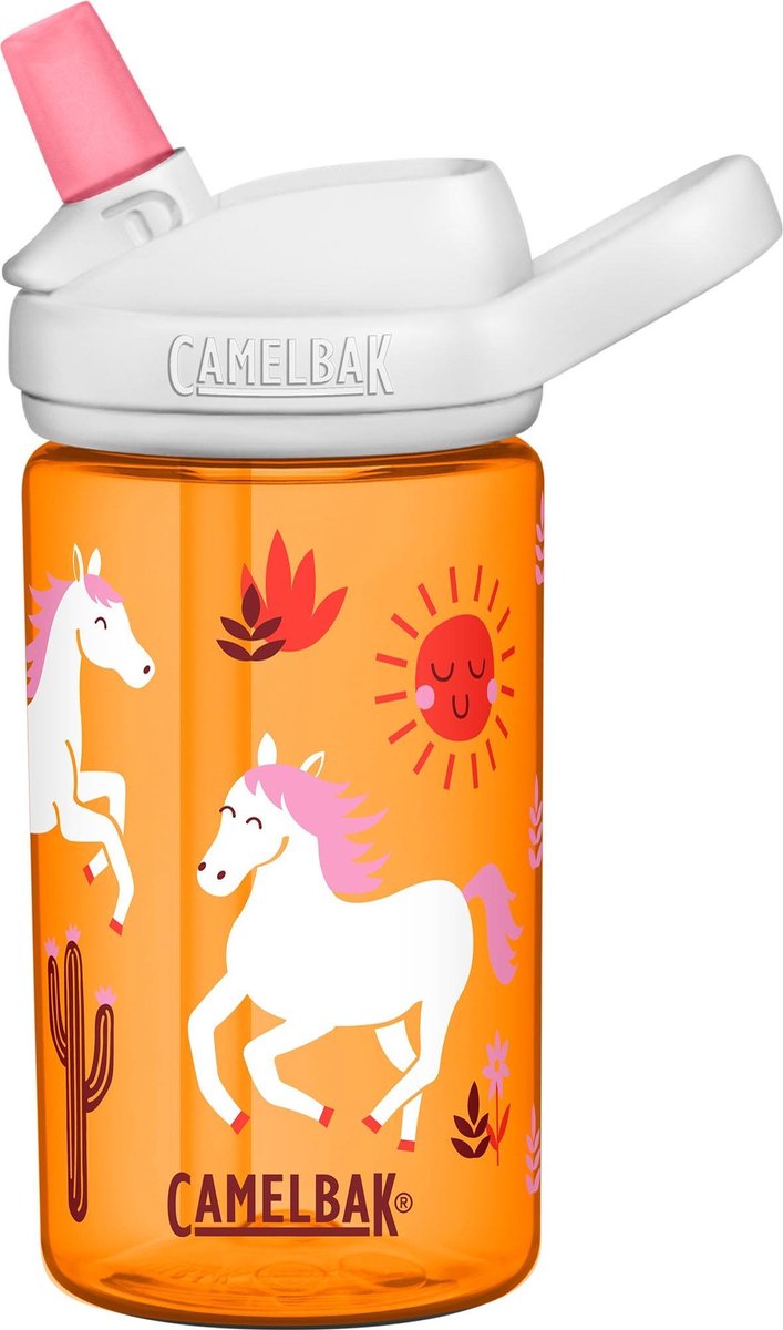 Camelbak Eddy Kids - Drinkfles - 400 ml - Oranje Paarden