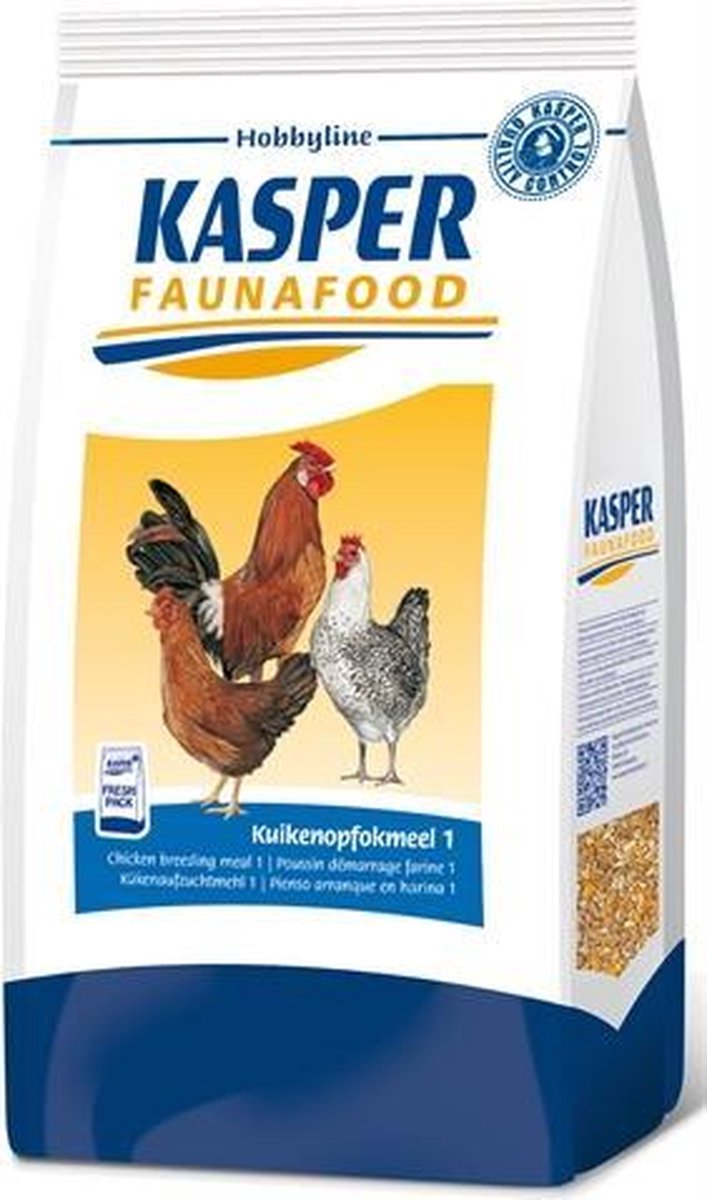 Kasper faunafood hobbyline kuikenopfokmeel 1 - 4 kg - 1 stuks