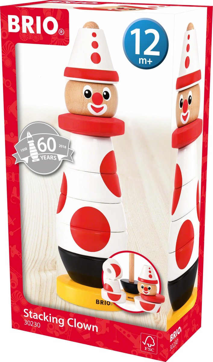 BRIO Stapelclown (60th Anniversary) - 30230